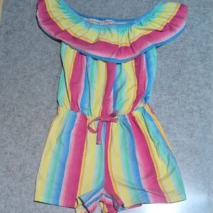 Vibrant Striped Kids Romper